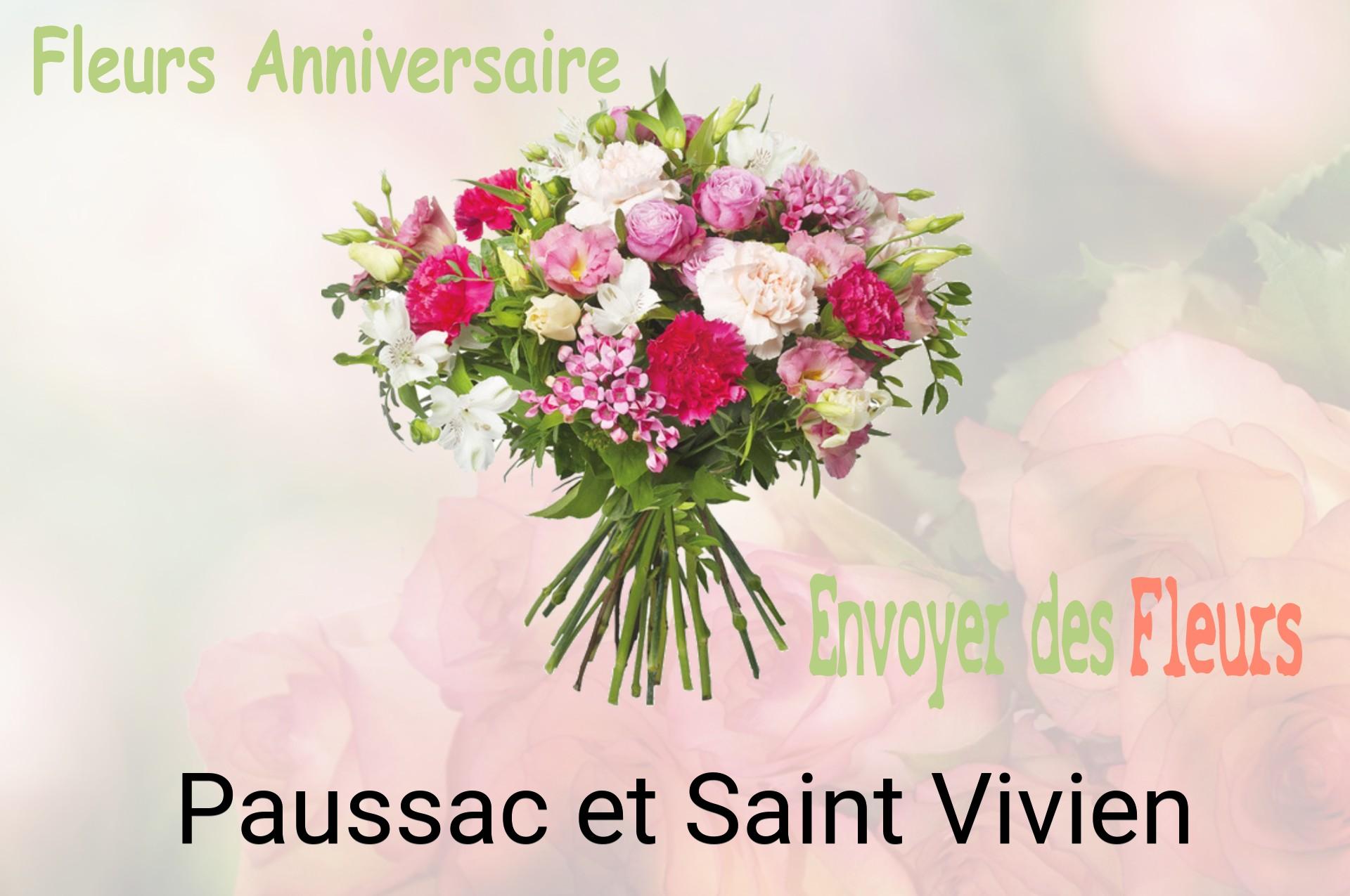Bouquet de fleurs d’anniversaire livré à Paussac-et-Saint-Vivien